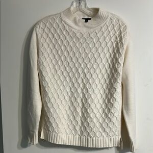Talbots Cream Cable Knit Sweater